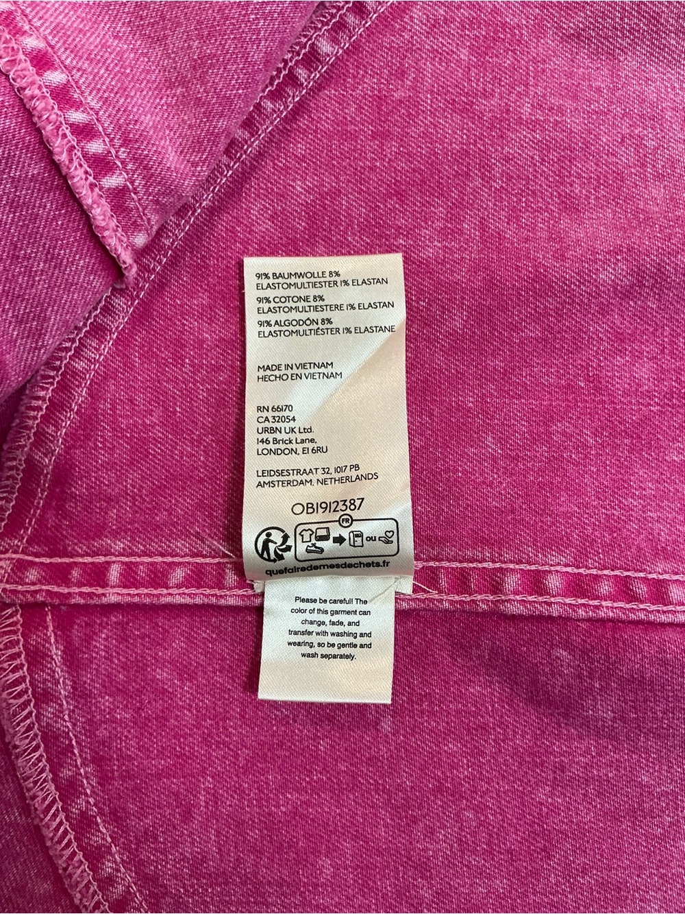 Pilcro Anthropologie Pink Denim Skater Mini Skirt Y2K A-Line Vintage Size 0 - Picture 8 of 11